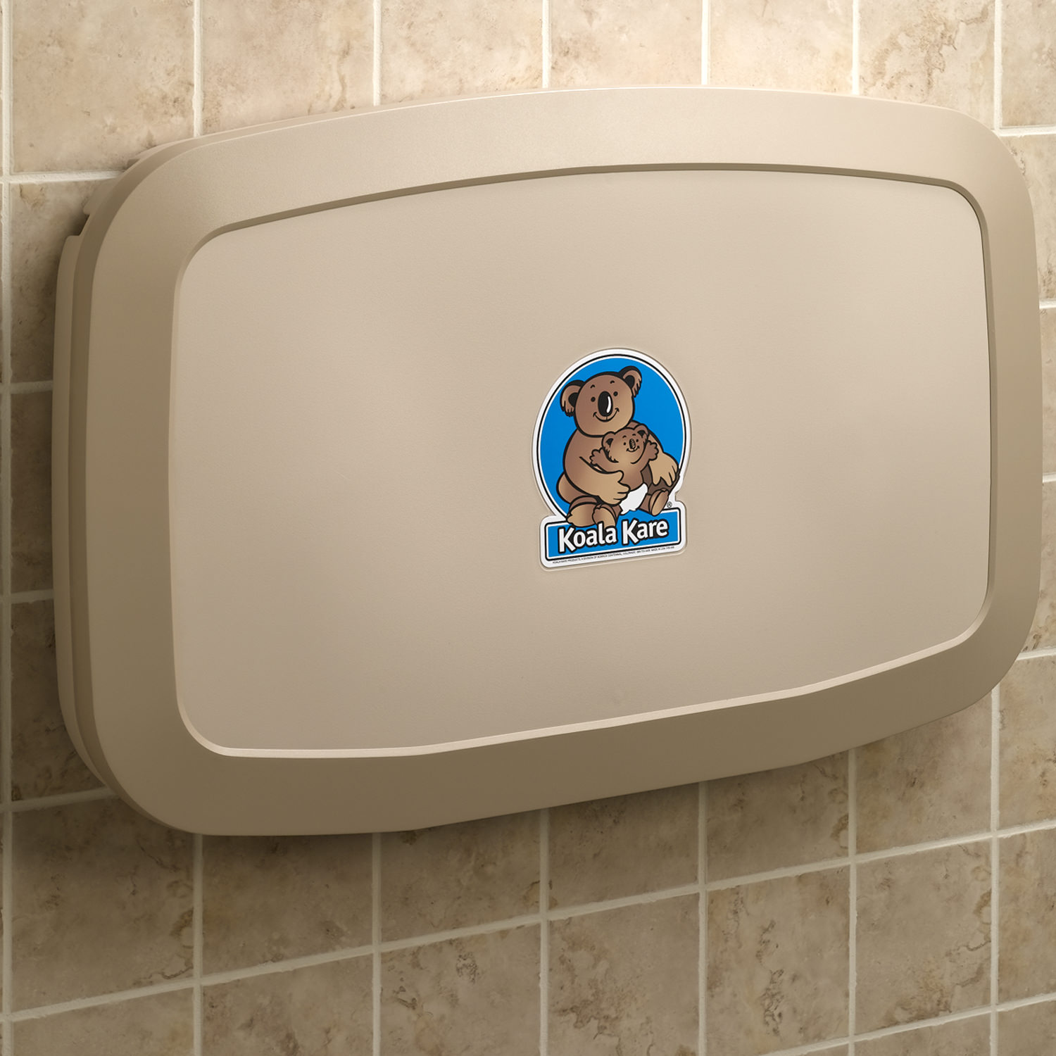 Koala Kare Wall Mounted Horizontal Baby Diaper Changing Station Samrick
