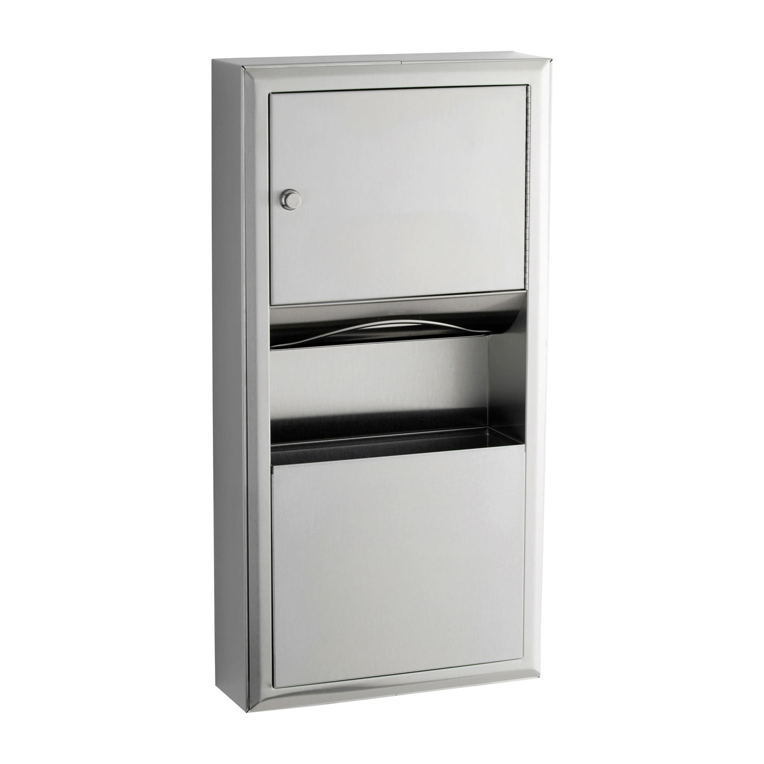 Surface Mounted Paper Towel Dispenser and Waste Bin Samrick