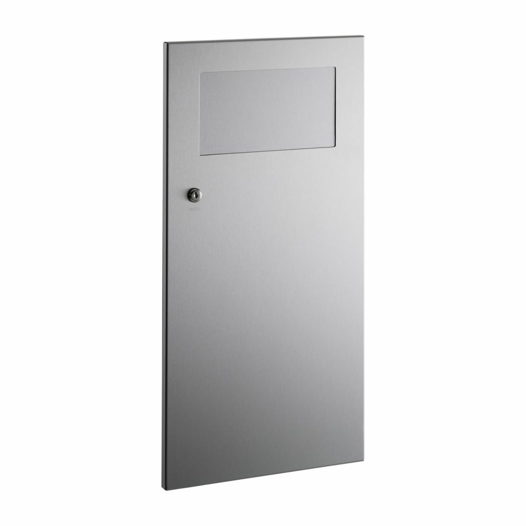 Recessed Waste Receptacle with Disposal Door - Samrick